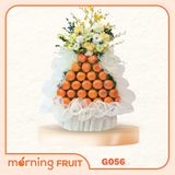  Tháp quýt Úc thanh nhã tone trắng – Quà lễ, đám giỗ, kính viếng G056 