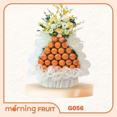  Tháp quýt Úc thanh nhã tone trắng – Quà lễ, đám giỗ, kính viếng G056 