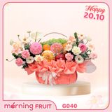  Giỏ trái cây phối hoa tươi G040 