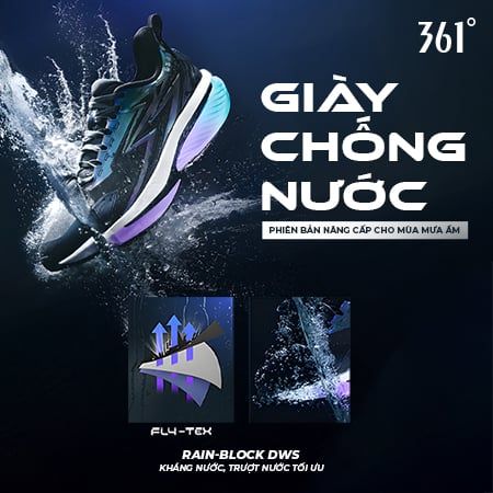 Giày chạy bộ Rain-block 9.0 361º Nam W572542228-8