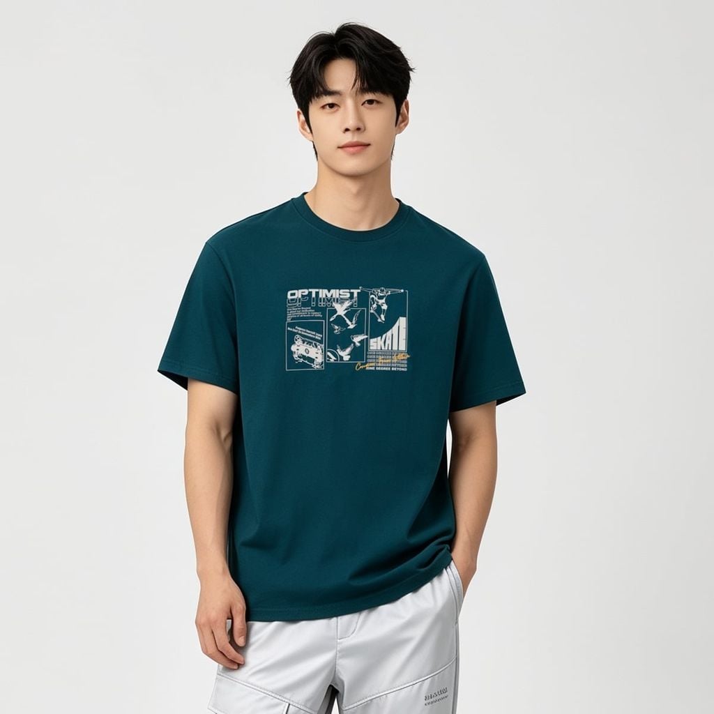 Áo T-shirt 361º Nam W552619104-4C
