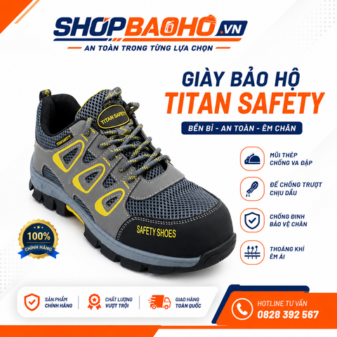 Giày Bảo Hộ Lao Động Titan Hilan S1P Chống Tĩnh Điện ESD Siêu Nhẹ