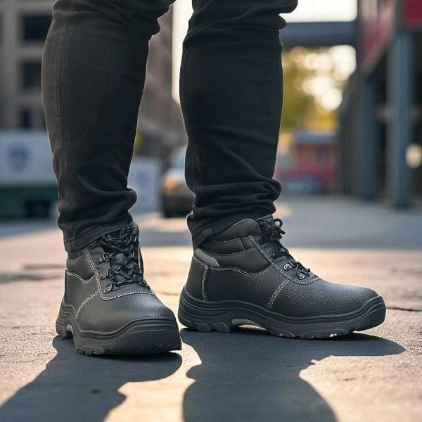 Giày Bảo Hộ Lao Động Titan Cronus S3 Mid Cao Cổ - Đế Cao Su Chống Dầu Chống Trượt