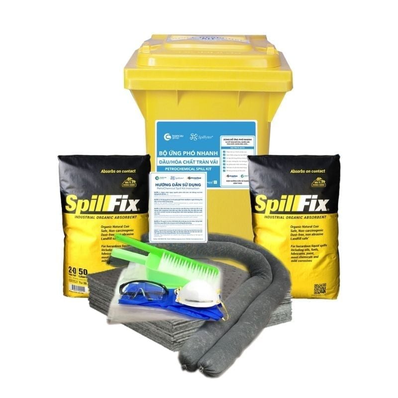Bộ ứng phó sự cố tràn dầu và hóa chất Spill Kit 120L