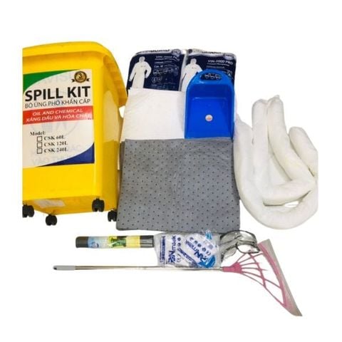 Bộ ứng phó sự cố tràn dầu và hóa chất Spill Kit 240L