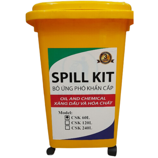 Bộ ứng phó sự cố tràn dầu và hóa chất Spill Kit 240L