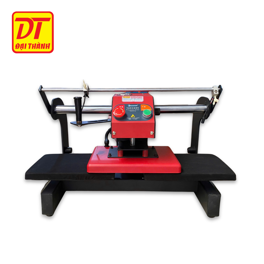 Máy Ép Nhiệt Khí Nén 20x30 2 Mâm Đầu Trượt