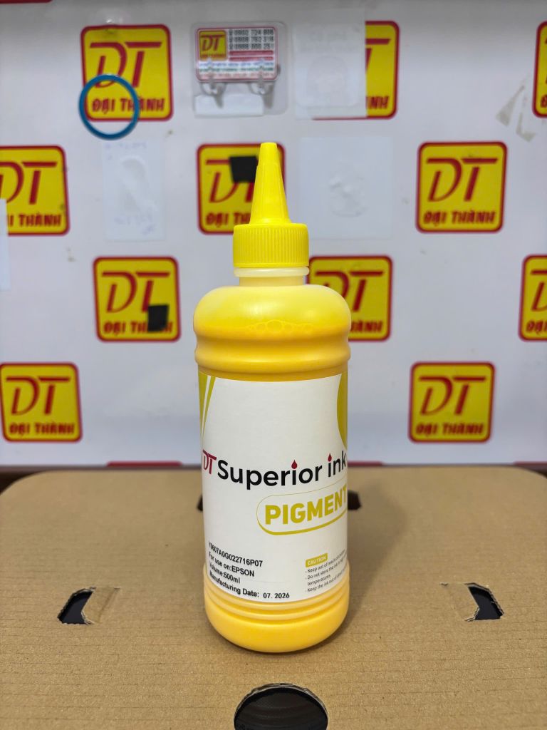 Mực Dầu Pigment Art DT Superior Ink (500ml) - Siêu Phẩm In Giấy Couche & Decal Tem Nhãn
