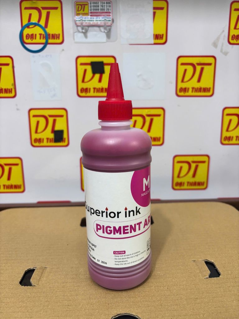 Mực Dầu Pigment Art DT Superior Ink (500ml) - Siêu Phẩm In Giấy Couche & Decal Tem Nhãn