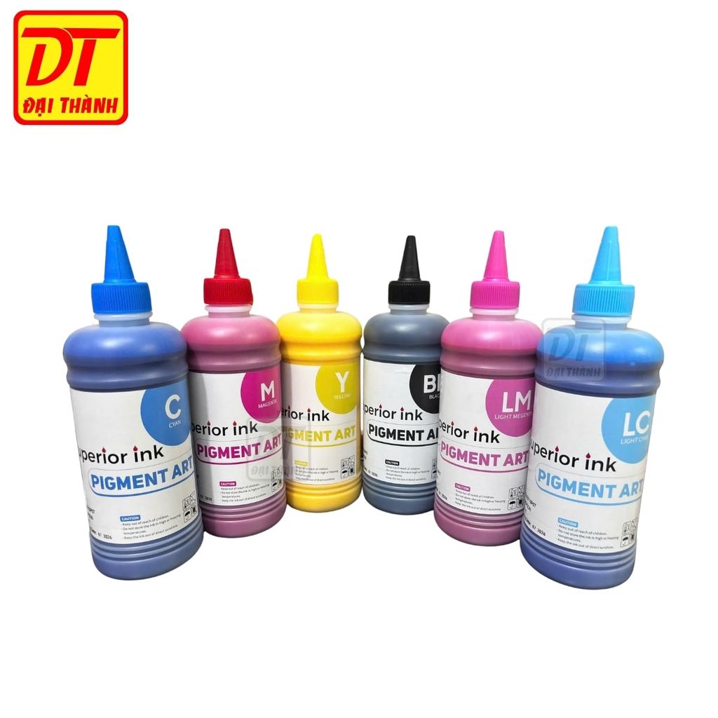 Mực Dầu Pigment Art DT Superior Ink (500ml) - Siêu Phẩm In Giấy Couche & Decal Tem Nhãn