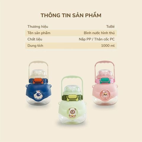  Bình nước hình thú MS 4117 