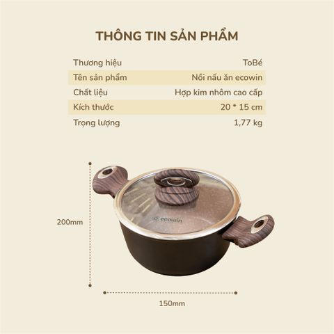  Nồi nấu ăn Ecowin MS 4115 
