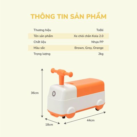  Xe Chòi Chân Kola 2.0 MS 8129 