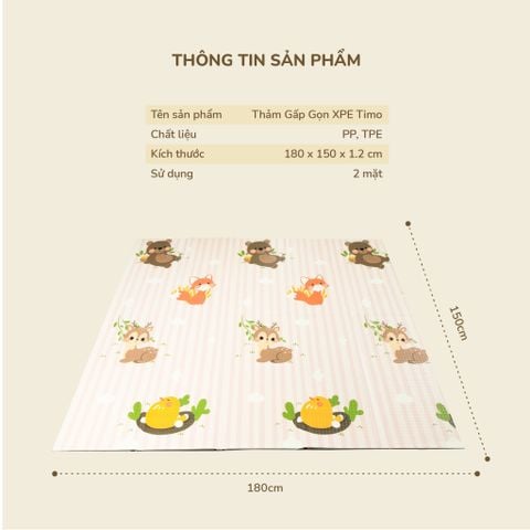  Thảm Chơi Gấp Gọn 2 Mặt MS 1117 