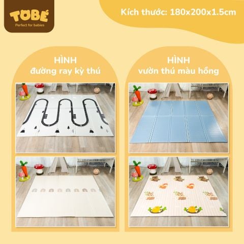  Thảm Chơi Gấp Gọn 2 Mặt MS 1117 