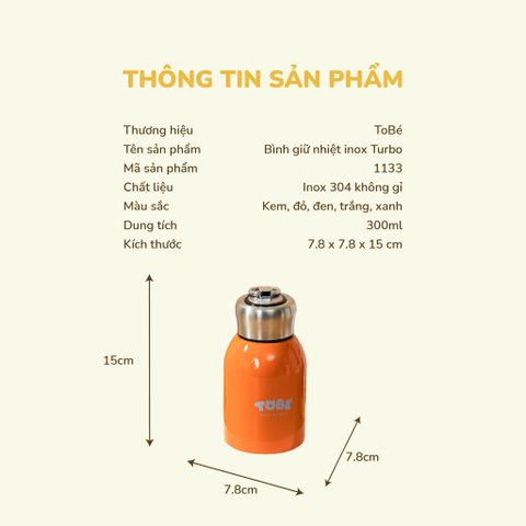  Bình giữ nhiệt inox TurBo MS 1133 