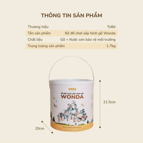  Bộ Đồ Chơi Xếp Hình Gỗ Wonda MS 5108 