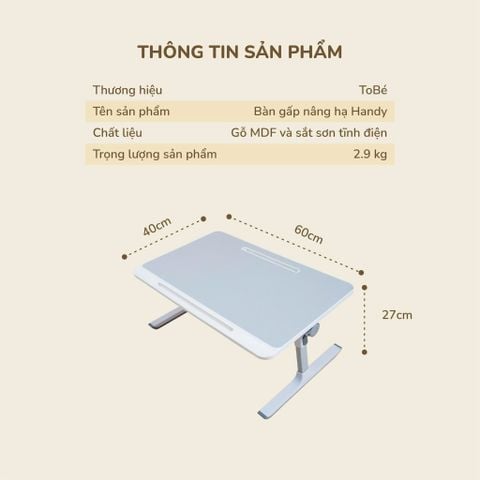  Bàn Gấp Nâng Hạ Handy MS 1140 