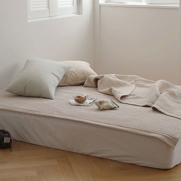 Chăn Mền Drap Trải Cotton Mật Độ Cao Nguyên Chất Cao Cấp Hàn Quốc Temperature