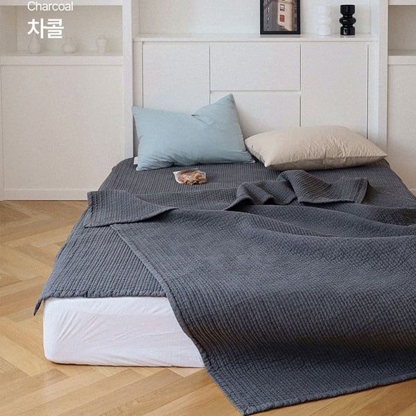 Chăn Mền Drap Trải Cotton Mật Độ Cao Nguyên Chất Cao Cấp Hàn Quốc Temperature