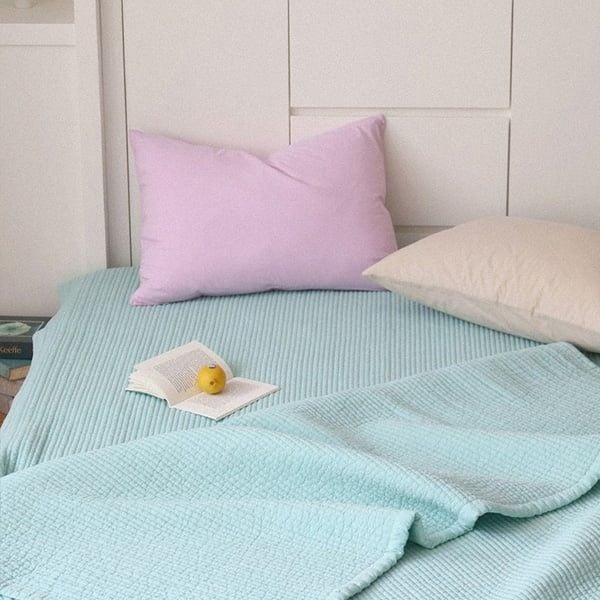 Chăn Mền Drap Trải Cotton Mật Độ Cao Nguyên Chất Cao Cấp Hàn Quốc Temperature