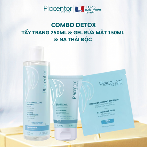  Combo làm sạch sâu, thải độc da Placentor Vegetal 