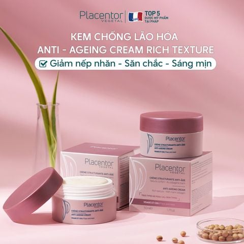  Combo chống lão hóa, giảm nếp nhăn, da sáng mịn màng Placentor Vegetal 
