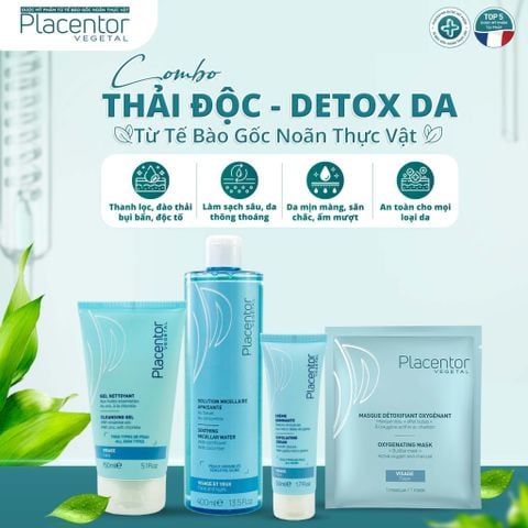  Combo Thải Độc, Detox Da Từ Tế Bào Gốc Noãn Thực Vật 