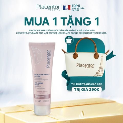  Kem Dưỡng Giúp Giảm Nếp Nhăn Placentor Vegetal Creme Structurante Anti-Age Texture Legere Anti-Ageing Cream Light Texture (Da dầu/ hỗn hợp) 
