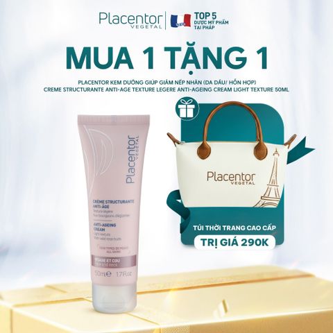  Kem Dưỡng Giúp Giảm Nếp Nhăn Placentor Vegetal Creme Structurante Anti-Age Texture Legere Anti-Ageing Cream Light Texture (Da dầu/ hỗn hợp) 