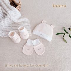 Set Mũ Hai Tai Bao Chân Bao tay Pettit Boona