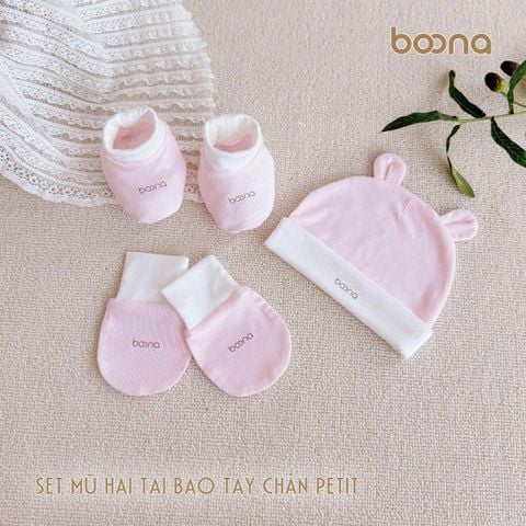 Set Mũ Hai Tai Bao Chân Bao tay Pettit Boona
