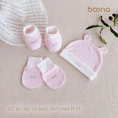 Set Mũ Hai Tai Bao Chân Bao tay Pettit Boona