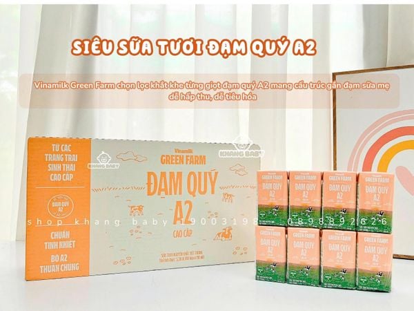 Sữa tươi nguyên chất tiệt trùng Green Farm A2