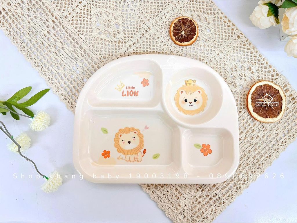 Khay ăn dặm 4 ngăn Honper HP-2316