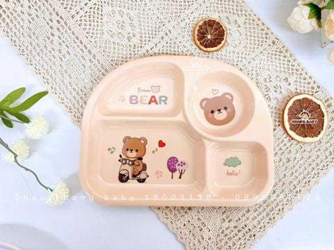 Khay ăn dặm 4 ngăn Honper HP-2316