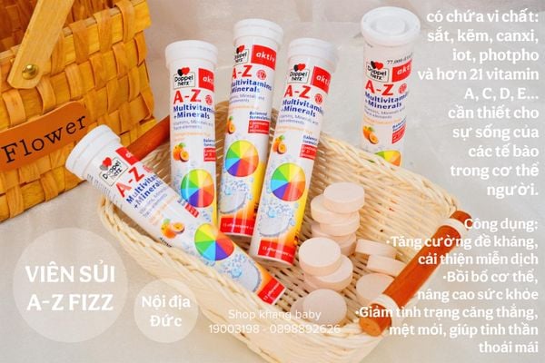Viên sủi Doppelherz A-Z Fizz tăng sức đề kháng