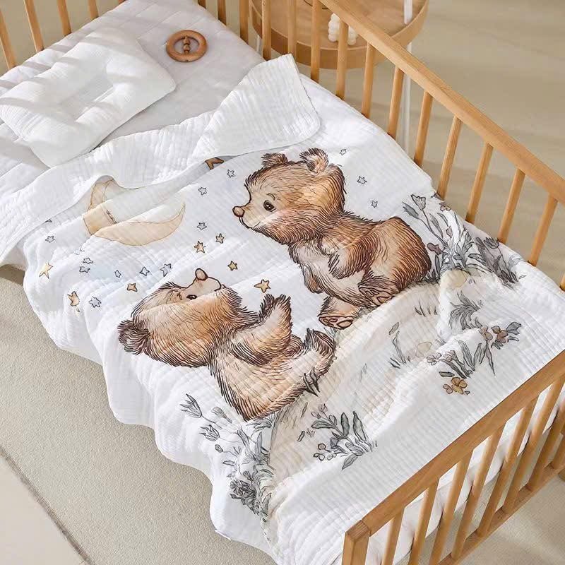 Khăn tắm xô 6 lớp siêu mềm in hình 5D