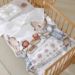 Khăn tắm xô 6 lớp siêu mềm in hình 5D