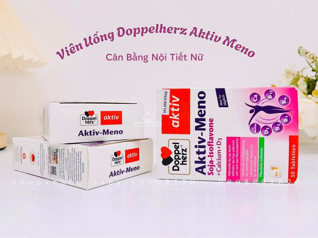 Viên uống cân bằng tiết tố nữ Doppel herz Aktiv-Meno Đức