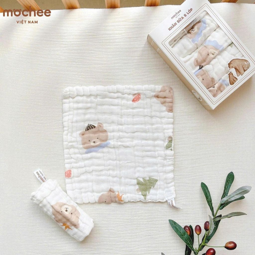 Khăn sữa 6 lớp cao cấp Mochee