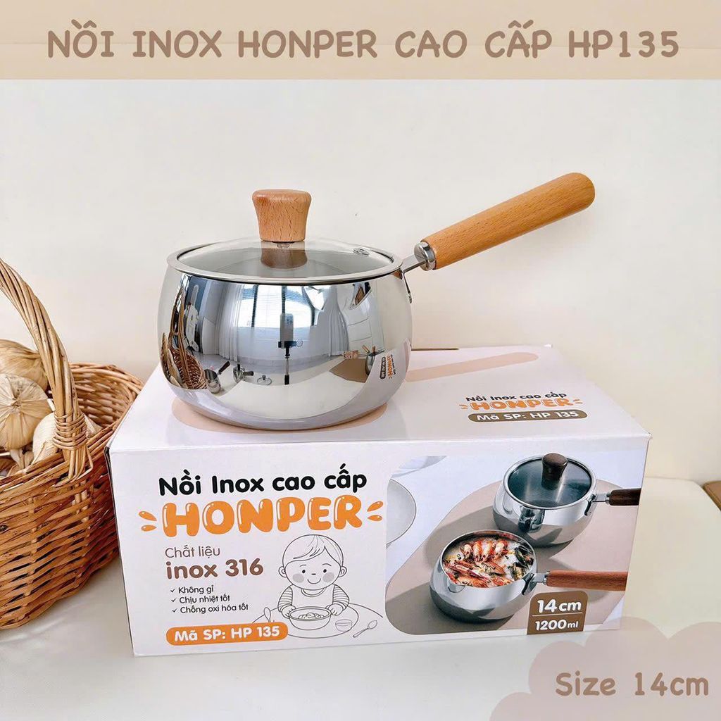 Nồi Inox Honper cao cấp HP 134