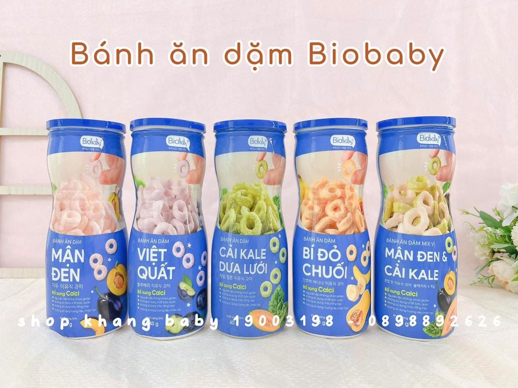 Bánh ăn dặm hộp Biobaby