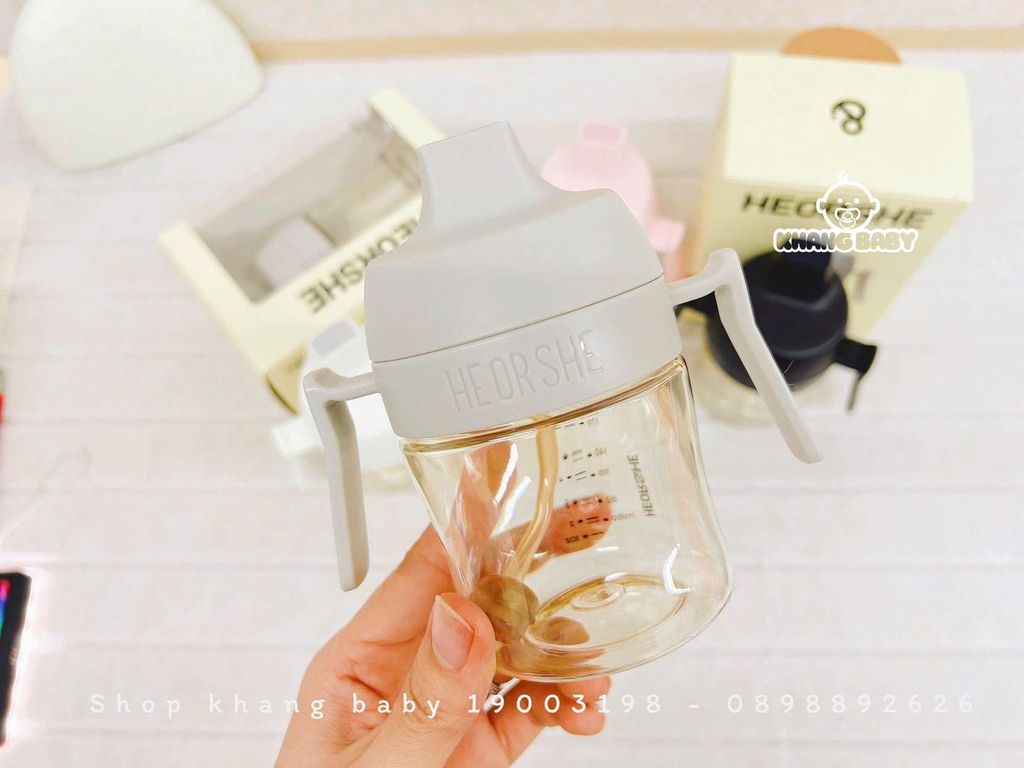 Bình tập uống nước chuẩn nha khoa Heorshe