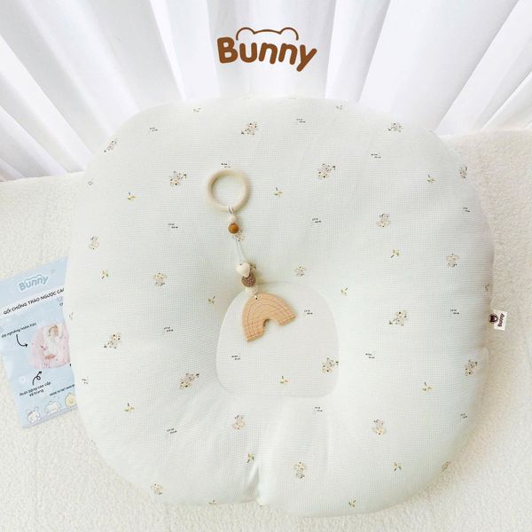 GỐI CHỐNG TRÀO NGƯỢC VẢI WAFFLE BUNNY