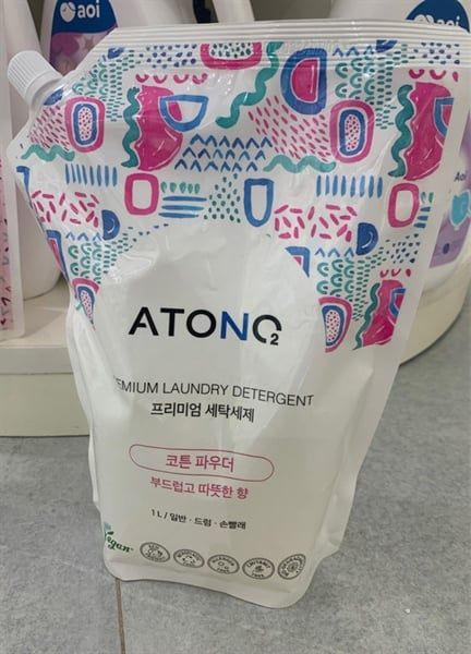 Nước giặt thuần chay Atono hương Cotton Powder 1L