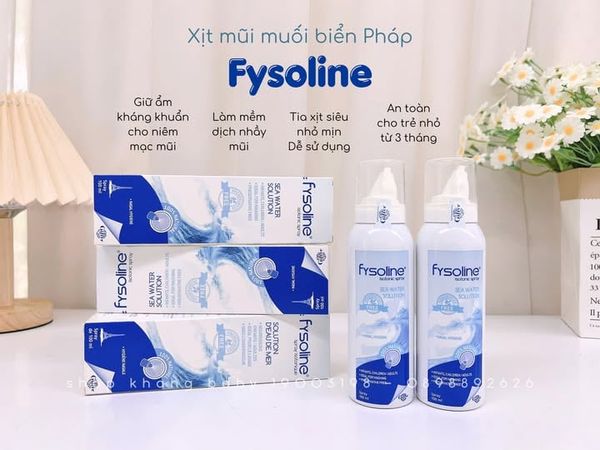 Xịt mũi muối biển Pháp Fysoline