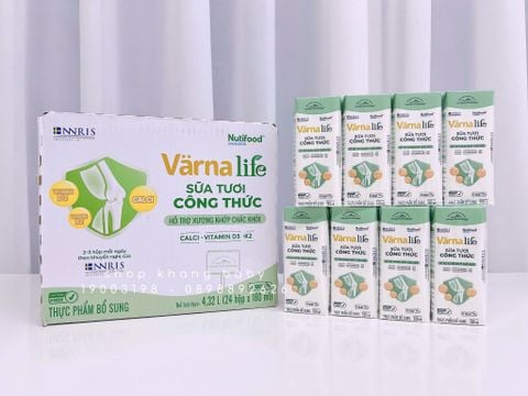 Sữa Varna Life Canxi xanh 180ml