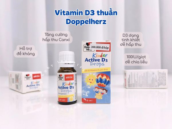 Vitamin D3 Kinder Active Drops Doppel Herz10ml