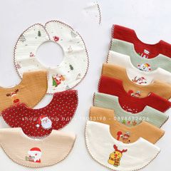 Yếm tròn họa tiết giáng sinh